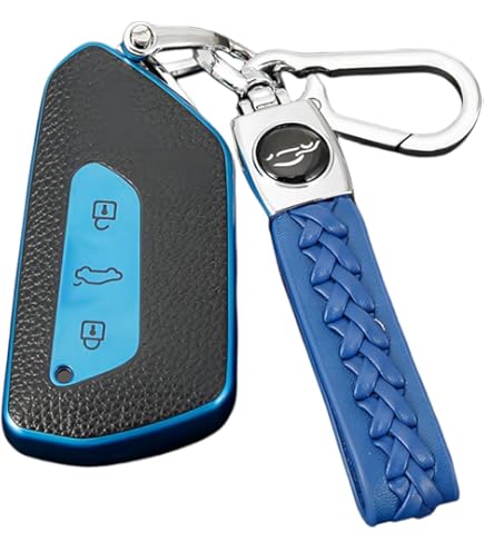 Llavero Original Cupra - Logotipo Azul Con Mosquetón - Longitud 57 Cm - Accesorio Oficial Para Coches Seat/Cupra