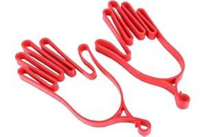 DWAWOO 2 Stücke Golf Handschuhe Bahre, Sport Handschuhe Keepers Handschuhe Unterstützung Halter Rack Golfhandschuhe Damen Leder