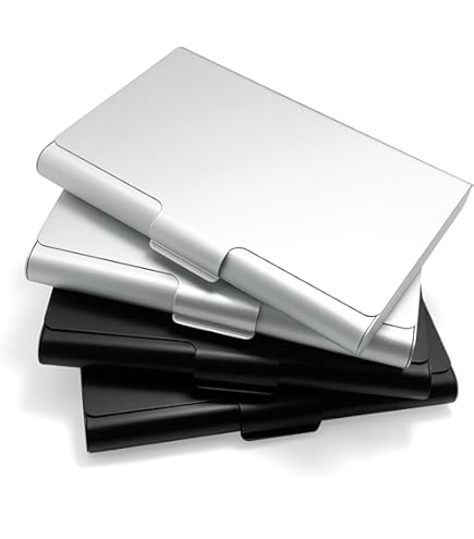 Portabiglietti Da Visita In Acciaio Inox - Con Chiusura Magnetica, Per Business Card E Carte Di Credito - Foto 6