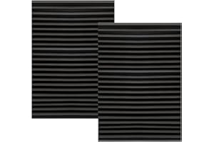 DONFULILY 2 Pack Temporary Blinds for Windows with 4 Clips, Easy Up & Down Pleated Window Shades, No Drill Blackout Blinds Stick on Curtains Blinds for Bedroom Bathroom (Black, 90 * 180cm)