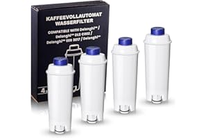 Mutital Filtro da caffè di ricambio per DeLonghi DLSC002, SER3017 e 5513292811 - Incluse Le Versioni di ECAM, Esam, Serie ETAM Cura e Protezione per le Macchine da Caffè (4 pezzi)