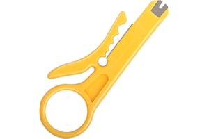 Uvital Mini Wire Stripper - Economy Network Cable Cutter, Portable Impact Punch Down Tool for RJ45/CAT5/CAT6, Telephone, Computer UTP Cable