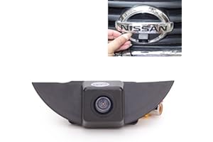 Misayaee Voiture Front View caméra Logo Embarqué Avant caméra Night Vision Parking Étanche Wide Degree (Middle) pour Nissan X-Trail Tiida Qashqai Livina Fairlady Pulsar Cube Armada Frontier Murano