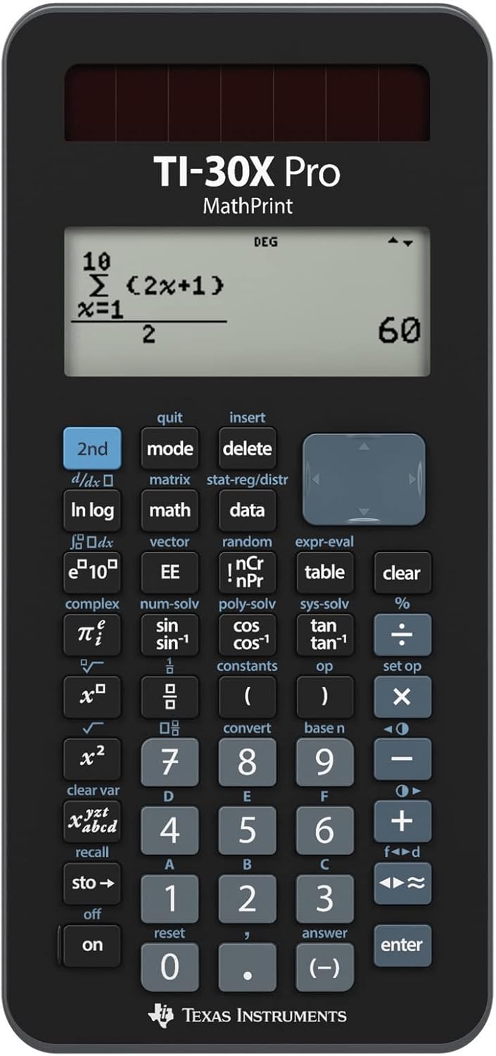 Qualité de Fabrication & Durabilité : TEXAS INSTRUMENTS TI-30X Pro MathPrint Kalkyl