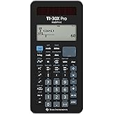 Texas Instruments TI-30X Pro Mathprint school calculator (4-line high-definition display, solar power and battery operated