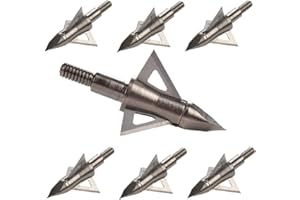 NO-LOGO LIXIA-ARRO, 12 Pcs Broadhead 100 125 Grain Chasse Flèche Head 3 Lames 8,8 millimètres Archery Bow Chasse Extérieur Beast Livraison Gratuite 125 Grain