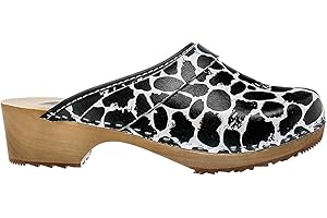 ESTRO Sabots Femme en Cuir Chaussures Hôpital Mules Femmes Sabots Orthopédiques CDL06