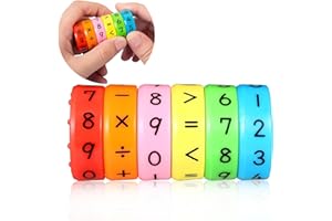 wenweo School Cone Filling, School Cone Boys Girls Filling Calculation Chain 1st Grade, Srithmetic Educational Toy, Math Games, Kids Number Games, Number Blocks for Children (1 Set)