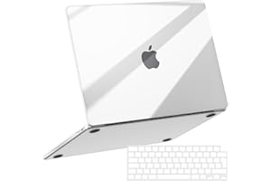 NPUOLS Etui ochronne Dotyczy MacBook Air 13,6 cala M4 A3240 M3 A3113 M2 A2681 (wydanie 2025/2024/2022), odporna na żółknięcie, bardzo cienkie twarda obudowa Snap Case i osłona klawiatury z TPU UE