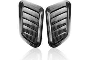 TQPUWT Prise d'Air pour Capot de Voiture, 2 pièces garnitures d'admission pour capot de voiture, Grille de Prise D'air de Voiture, Universel Capot Évents, pour Focus RS MK2 Style, noir