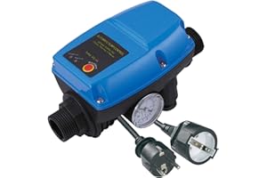 AMUR Pump Control Pressure Switch Pressure Switch Automatic Controller Flow Submersible Pump Deep Well Pump Centrifugal Wächter Brio Wired for Domestic Water Pump Well Water Pump
