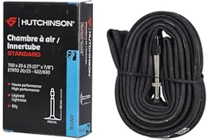HUTCHINSON - Cámara de Aire - Estándar - Innertube - Resistencia y Antipinchazo - Bicicleta de Carretera - Válvula Presta - Espesor 0,9 mm - 48 MM