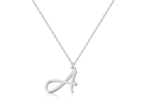 UMAGICBOX Collier Pendentif lettre initiale Personnalisée pour Femmes, Plaqué Or 18K - Longueur Ajustable, Élégant et Résistant à la Décoloration, Cadeau Parfait pour Anniversaire, Noël - Collection Alphabet