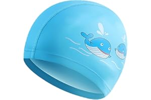 TODREMOU Gorro Piscina Niño Niña Natacion–3-10 años Bebe Natación PU