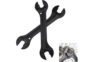 AUXSOUL 2 Pezzi Chiave a Cono Bicicletta Chiave a Cono Bici Mozzo Chiave a Cono in Acciaio al Carbonio per MTB Mountain Bike Ciclismo