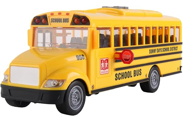 Tachan Bus Scolaire USA (CPA Toy Group 746T00868), Couleur Jaune