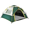 Pop Up Tent,Instant Tents for Camping 60s Setup,2-4 Person Camping Tent Automatic 4 Seasons Waterproof Family Dome Tent for Backpacking,Hiking,Double Layers with Free moisture-proof pad(210*200*135cm)