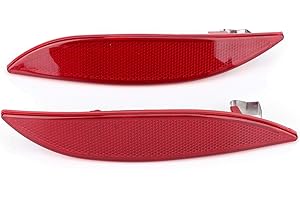 KUULEYN Reflector de parachoques de coche, tiras reflectoras de parachoques trasero izquierda y derecha 265600004R para RENAULT MEGANE MK3 2008-2013