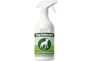 CaplinTec Dog Repellent Outdoor Spray – Natural Scent-Based Urine Control | Stop Dogs Weeing Up Pots | Safe Puppy Deterrent for Garden | Anti - Pee Marking, Pet & Child Safe – 1 Litre