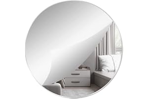 ZESABGE 1 Sztuk Akrylowe Okrągłe Lustra ścienne,30cm Okrągłe Lustro Naklejki ścienne Naklejki,do Lazienki,Sypialni,Salonu,Dekoracja.