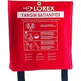 LOREX LR-FB1518C &Ccedil;antalı Yangın Battaniyesi, 150cm x 180cm (1)