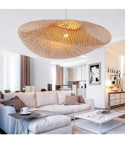 Lampenschirm Solara Aus Jute – Boho Pendelleuchte, 32 Cm Hoch, Für E27 Fassung