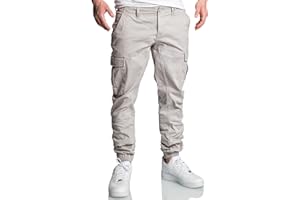 REPUBLIX Herren Jogger Cargo Chino Jeans Hose R2207