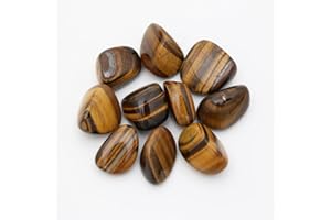 Nvzi 10 Paquetes Pulidos Tiger's Eye Stones Natural, Minerales De Coleccion, Minerales Y Piedras Preciosas, Cristales Curativos, Piedras Chakras, Piedras Energeticas, Comprar Piedras Naturales