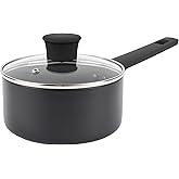 Russell Hobbs RH02840EU7 Shield 18 cm Saucepan – Non-Stick Coating 10x Tougher*, Induction Suitable Cooking Pot, Tempered Gla