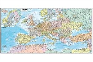 Belletti M03PL/07 CARTA GEOGRAFICA MURALE EUROPA 132 x 99 cm