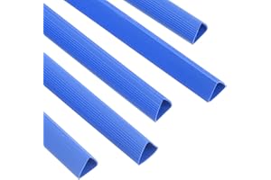 PATIKIL 10pz Barre Rilegatura, 15mm Dorsi Plastici Rilegatura 120 Fogli Capacità Raccoglitore Rapporto Formato A4 Raccoglitore Presentazione Triangolare per Copertina Rapporto, Blu