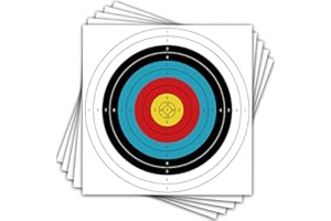 THREE ARCHERS 20 Blatte 60cm Bogenschießen Zielscheiben Auflagen 10 Ring Scheibenauflagen 60cm x 60cm Zielpapier für Jagd & Schießen…