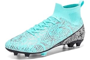 VTASQ Zapatillas de Fútbol Hombre Profesionales Atletismo Entrenamiento niños Spike Aire Libre Calzado de Fútbol Training Zapatos de Deporte Zapatillas de Fútbol