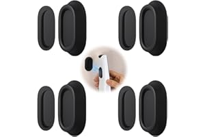 Mrltau 4 soportes magnéticos para mando a distancia de pared, soporte de silicona para mando a distancia, soporte magnético fuerte, soporte de pared con adhesivo (negro)