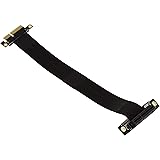 KALEA INFORMATIQUE Riser PCIe 3.0 4X. Liaison par 2 nappes Souples, blindées, et avec revêtement Isolant. Longueur Totale 23c