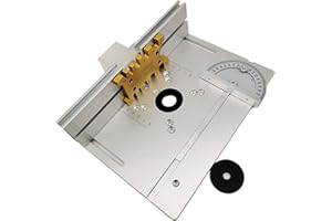 Auveach Set mit 4 Frästisch-Einlegeplatten, Aluminiumlegierung Flip Board Holzfräsen für Oberfräse Tischfräse Holzfräse Werkzeug (Silber)