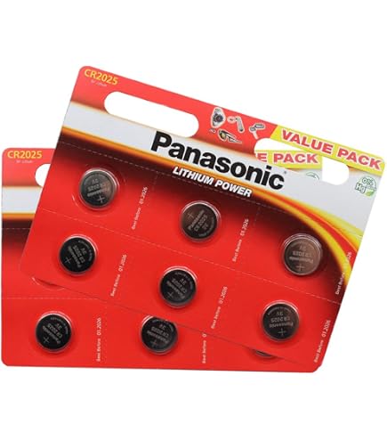 Panasonic CR2032 3V Lithium Button Cell Batteries - Lot Of 2, 5, Or 10, Expiry 2035, For Key Fobs, Watches & Electronics