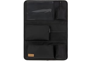 LÄSSIG Organisateur de siège arrière de Voiture Sac de siège arrière de Voiture à Suspendre Pliable 55 cm/Car Wrap-to-Go Black Edition