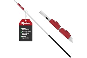 KAMIKAZE PERFORMANCE IN YOUR HANDS KAMIKAZE Pertiga Multiherramienta Telescópica de 3 Tramos Ajustables de 2 a 6 m Aluminio Anodizado con Funda de Goma Empuñaduras de Polipropileno Compatible con Serruchos MT330BH MT360BH y Tijera MT63