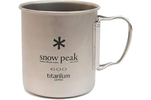 Snow Peak Titanium Single Wall Cup 600,Silver