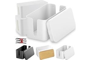 GANCEDO HOME Caja Organizadora de Cables - Organizador Cables Escritorio - Organizador de Cables - Caja para Esconder Cables - Cable Box - Caja Cables Organizador