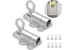 Diyxisk Riegelschloss,Türriegel mit Feder Federriegel Automatische Türriegel 2 Stück Automatisch Verriegelnde Türriegel Automatisch Zurückspringen,Torriegel Tor Fenster Schlafzimmer (Silber)