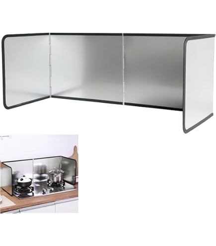 Faltbarer Spritzschutz Edelstahl - Ölspritzschutz Für Gasherde 29x40cm