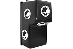 MAXSTRENGTH Bolsa de boxeo para montar en la pared, bolsa de boxeo en ángulo, bolsa de corte superior, almohadilla de golpe montada en la pared (negro/blanco)
