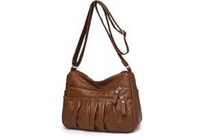 ModaZeal Soft PU Leather Handbags for Women Multi Pockets Crossbody Bag Ladies Shoulder Bags Lightweight Travel Bags Waterproof Messenger Bag