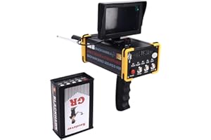 FOKH Metal detector AKS, profondità 15 m, profondità 1000 m, lungo raggio, rilevatore d'oro sotterraneo ad alta sensibilità con schermo, scanner professionale di diamanti in oro e metallo(#1)