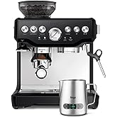 Sage - The Barista Express - Bean to Cup Coffee Machine with Grinder and Milk Frother, Black Truffle