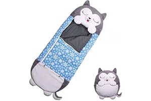 YLJYST Sac de couchage, couverture de sieste Happy Game pour enfants, oreiller de sac de couchage 2 en 1, Pliable comme oreiller de jeu, un cadeau surprise pour les enfants