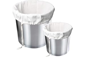 Winfred 2 Pcs Sac Brassage Biere Réutilisable, 20 × 30 cm + 40 × 50 cm Sac de Brassage pour Bière et Confiture de Vin avec Fruits et Yogourt