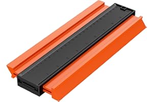 Riloventa Color Naranja Medidor Contornos, Laminada Marcado Copiador Profesionals, Copia Medición Laminados, Irregular Calibrador Perfil, Duplicador Formas Precisa con Graduaciones